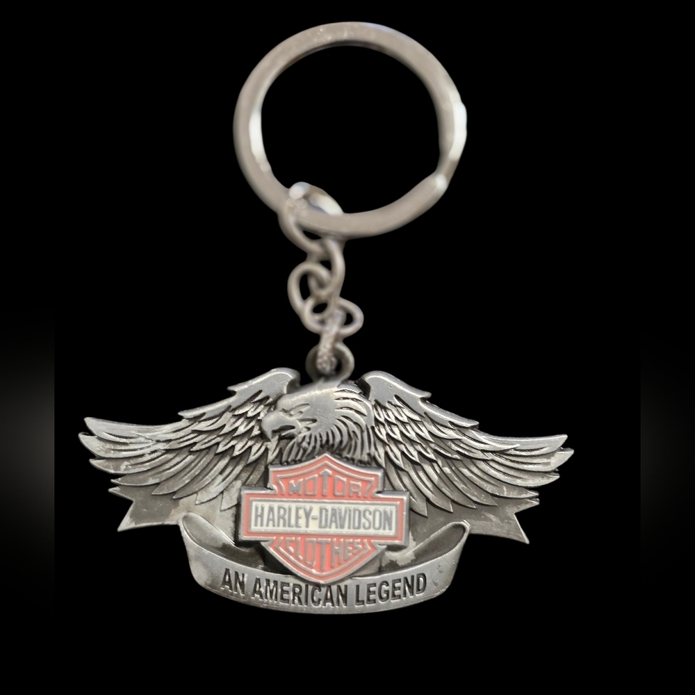 Harley-Davidson Silver and Orange Winged Key Holder